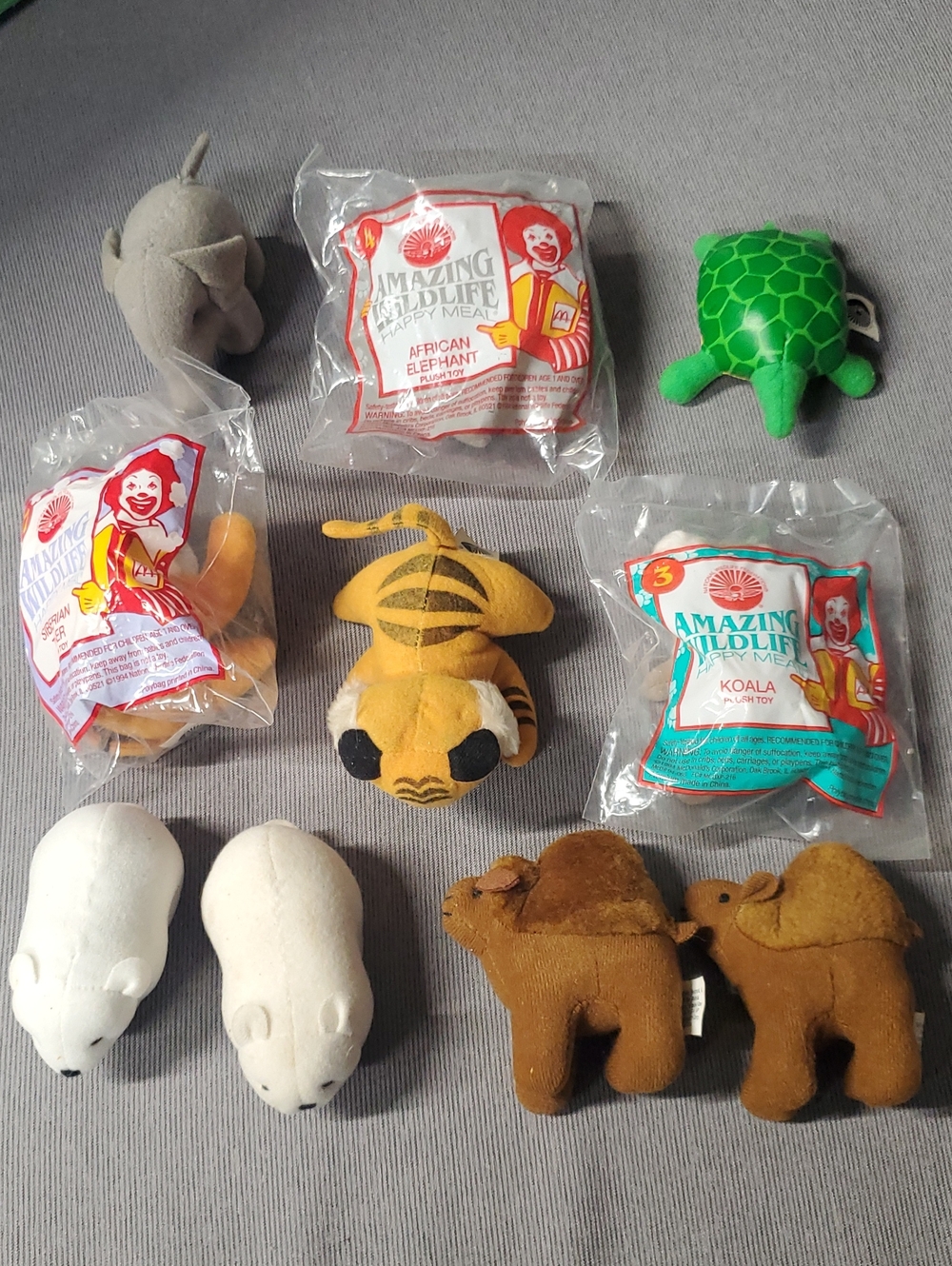 McDonald's Amazing Wildlife Happy Meal Plush Collection